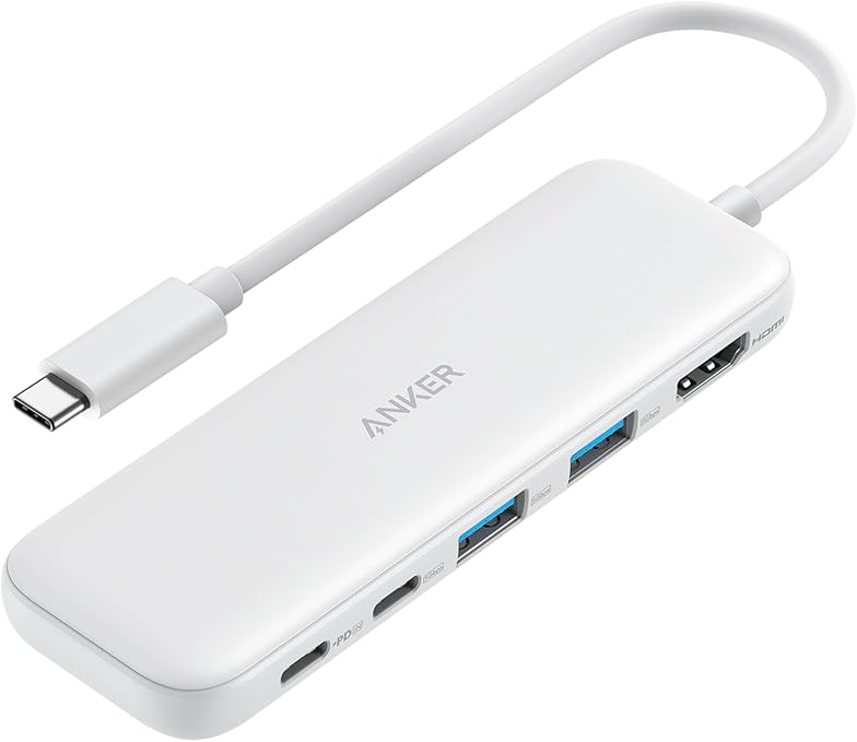 Anker USB-C ハブ (5-in-1) ホワイト 100W USB PD対応 4K HDMIポート