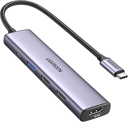 Anker USB-C ハブ (5-in-1) ホワイト 100W USB PD対応 4K HDMIポート