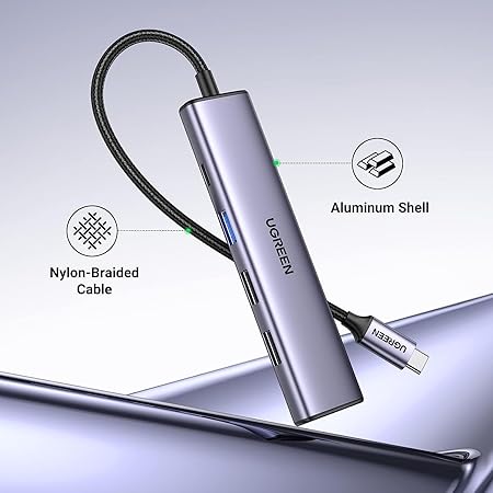Anker USB-C ハブ (5-in-1) ホワイト 100W USB PD対応 4K HDMIポート