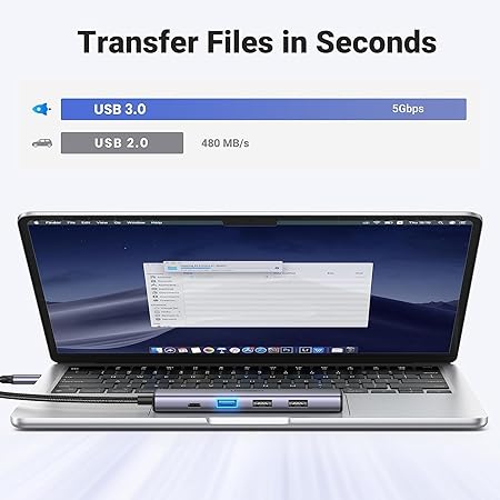 Anker USB-C ハブ (5-in-1) ホワイト 100W USB PD対応 4K HDMIポート