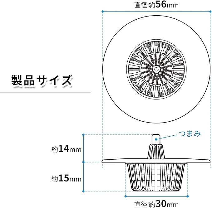 レック(LEC) 洗面台 排水溝用  ゴミストッパー ３個セット