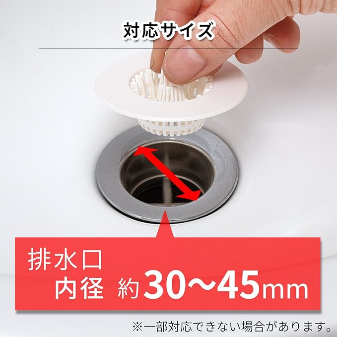 レック(LEC) 洗面台 排水溝用  ゴミストッパー ３個セット