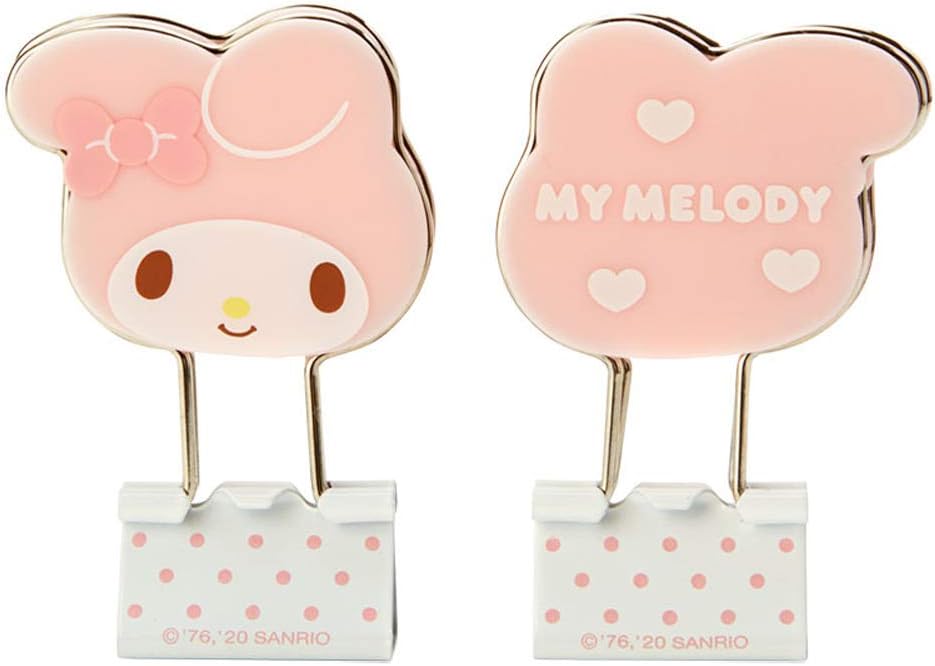 【サンリオ】マイメロディ フェイス形ダブルクリップ