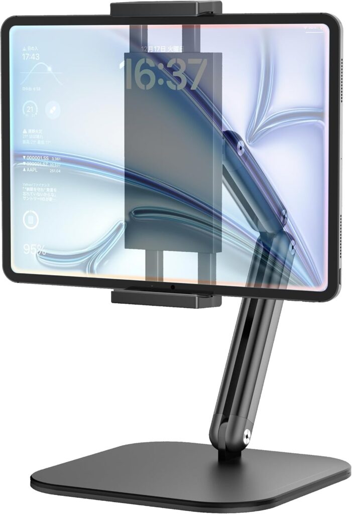 【Becamotto】4関節調整タブレットスタンド(耐荷重1.5kg)