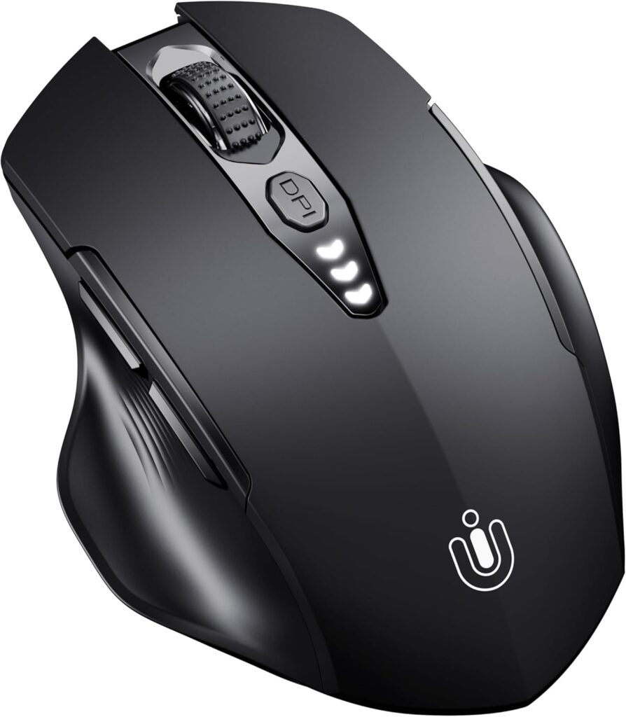 【Uineer】Bluetooth トライモード充電式エルゴノミクスマウス(4段階DPI調整)