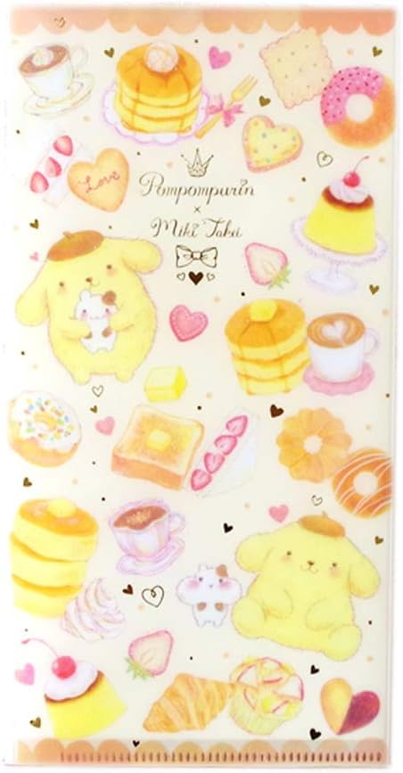 【クローズ･ピン】たけいみき×ポムポムプリン チケットファイル ふわふわスフレ