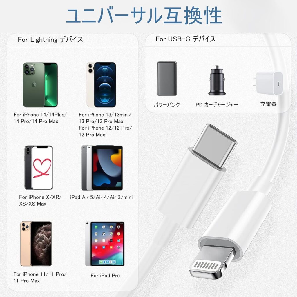 【BSTOEM】USB-C ライトニングケーブル 3本セット
