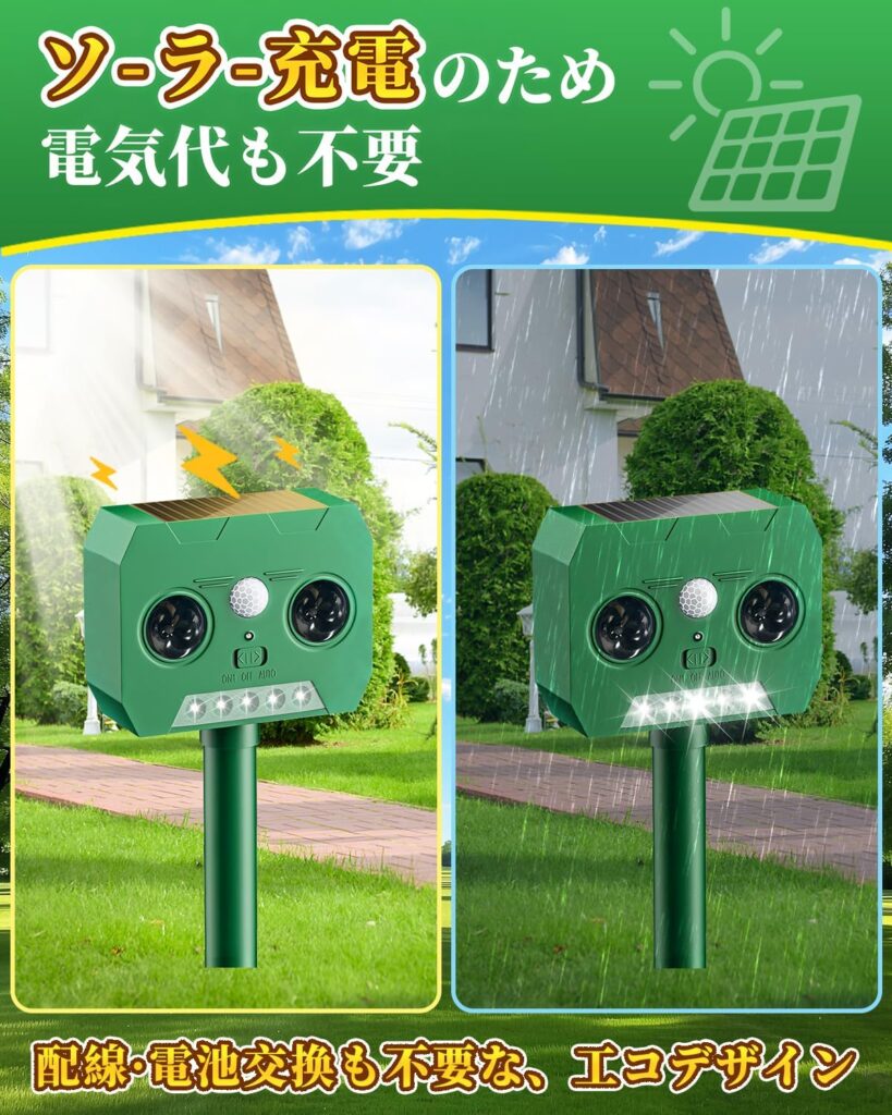 【Lupsty】猫よけ対策 超音波(2025新登場)