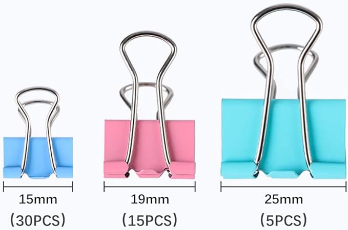 【Eono】ダブルクリップ 3サイズセット 