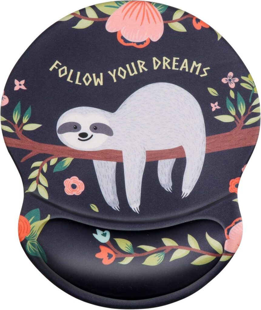 【iCasso】リストレスト一体型マウスパッド(ナマケモノ)