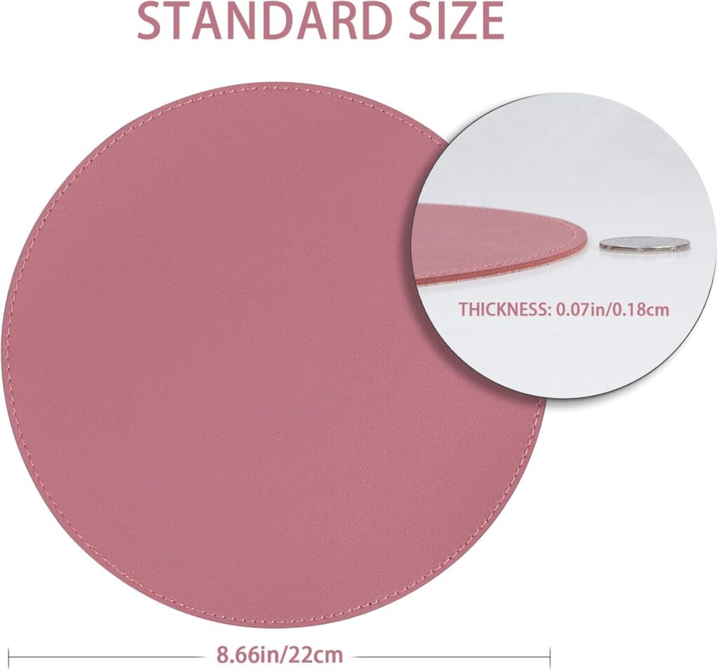 【YSAGi】PUレザーマウスパッド(丸型)