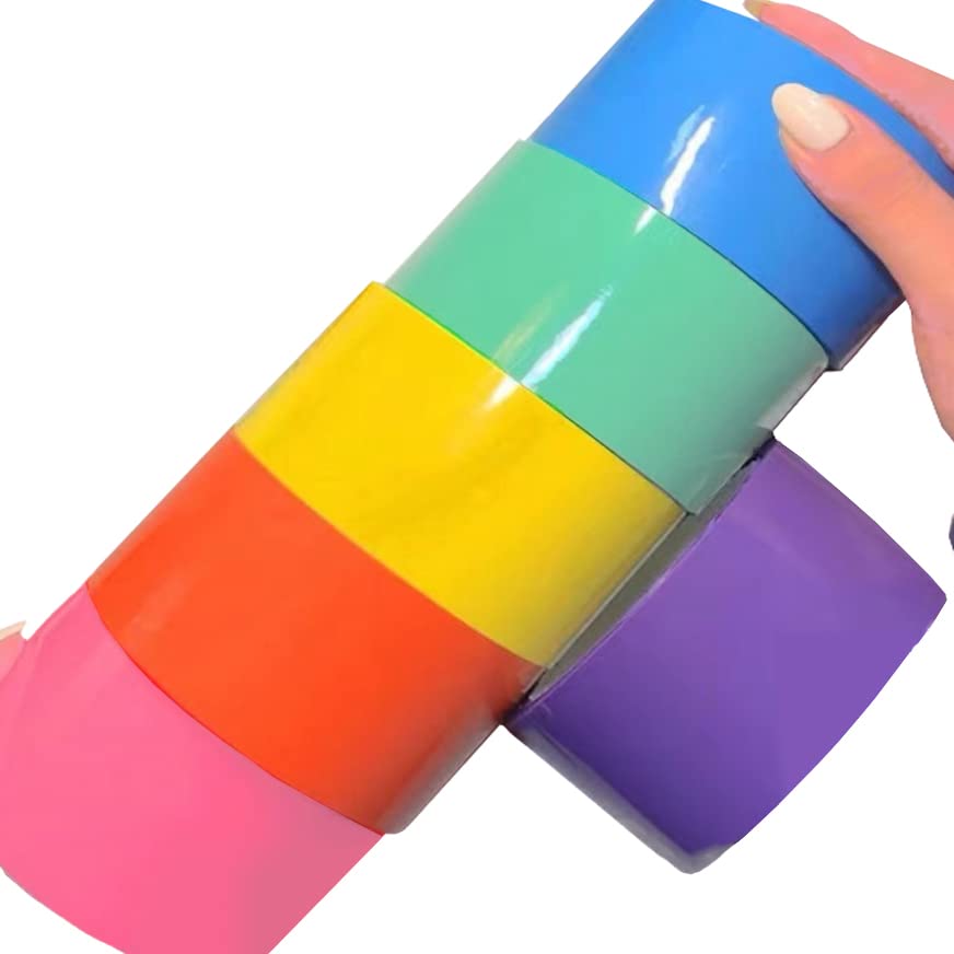 【Junerose】テープボール 虹色カラー