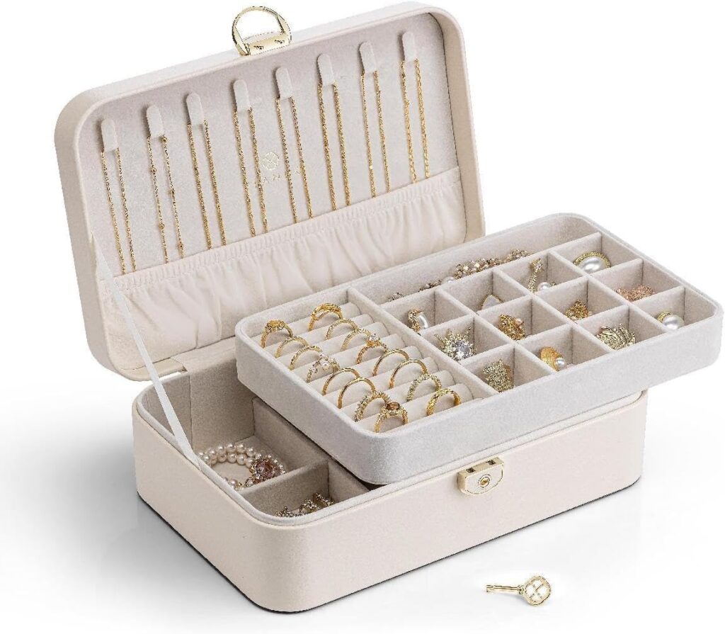 【Vlando】ジュエリーケース(オフホワイト)