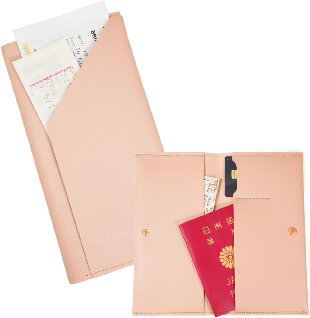 【masamilk】パスポートケース 薄型 チケットホルダー