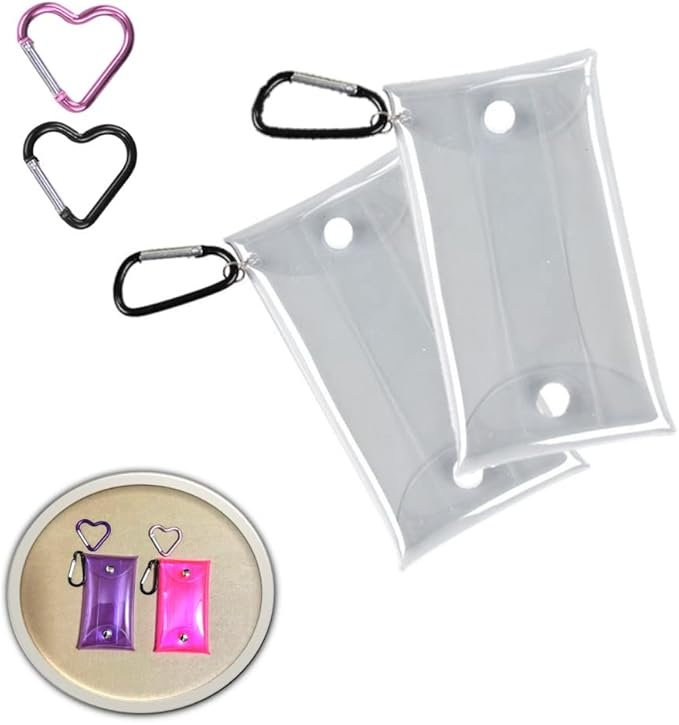 【KAMIHO】クリアポーチ カラビナ ミニポーチ