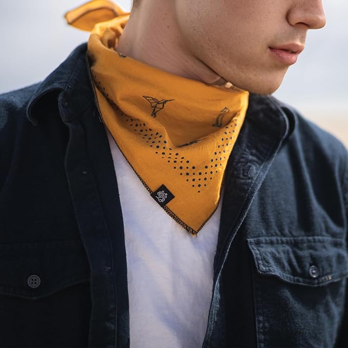 【WHTE MOSS】極細コットンバンダナ(デザイナーハンカチ)