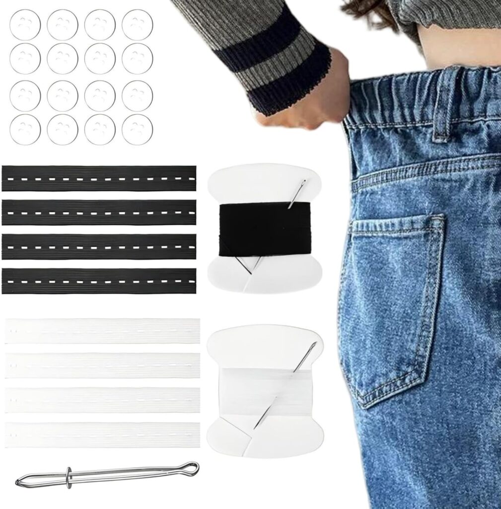 【MAACKIA】ウエスト調整アジャスター ホールゴムセット