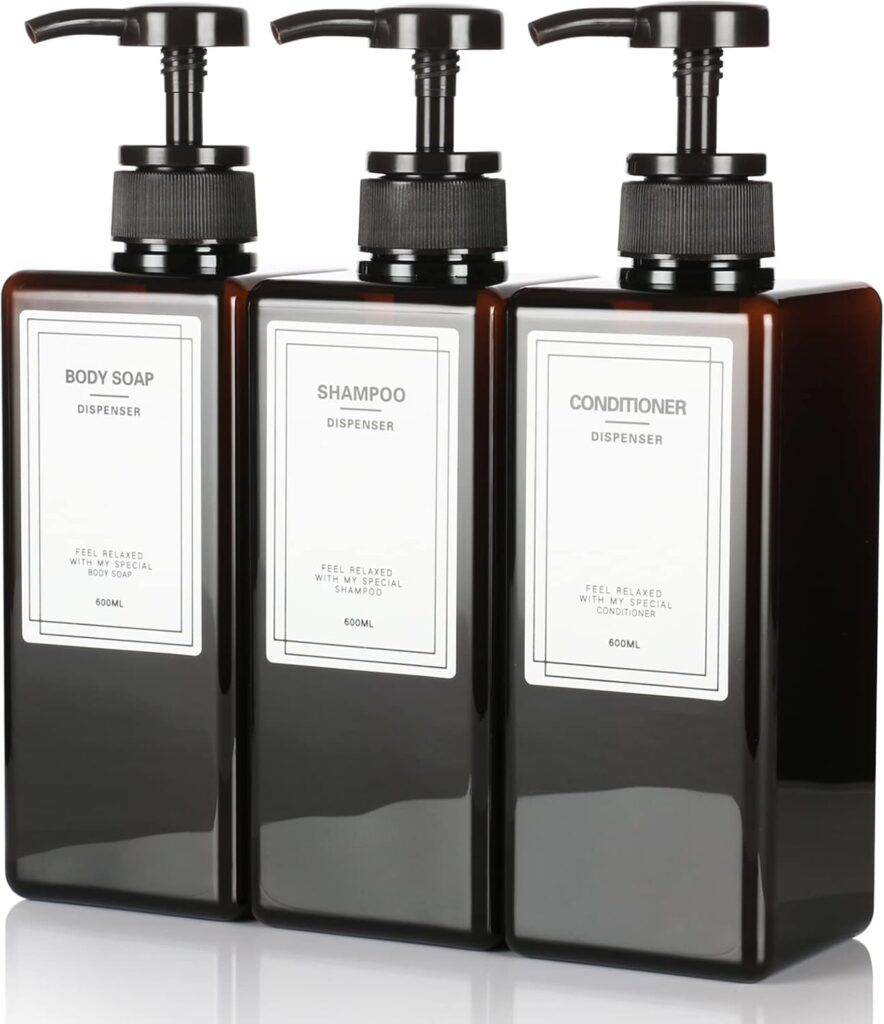 【IRETION】シャンプーボトル/600ml/3本セット
