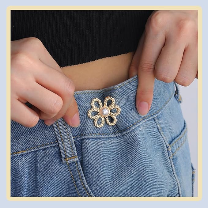 【QIKEJI】ウエスト調整バックル 6ピースセット