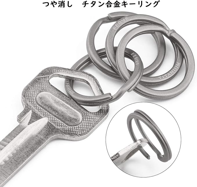 【TISUR】チタンキーリング特徴