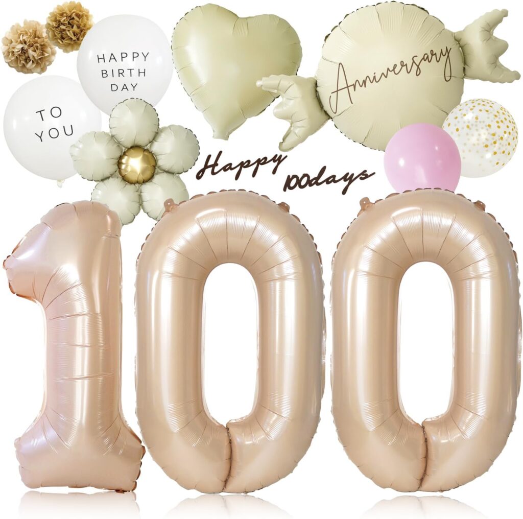 【deerzon】100日祝いバルーンセット