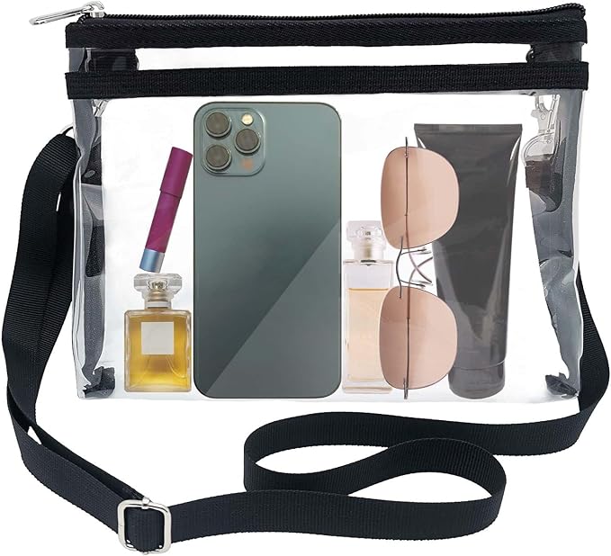 【auxadex】PVCクリア クロスボディバッグ