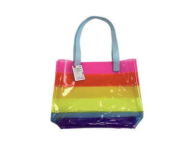 【ダイソー】レインボービニールトートバッグ