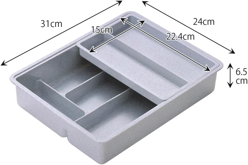 【下村企販】スライド式カトラリーケース