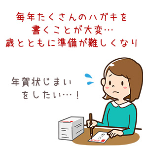 [メイドインたんたん] 年賀状じまい シール 角丸40ミリ