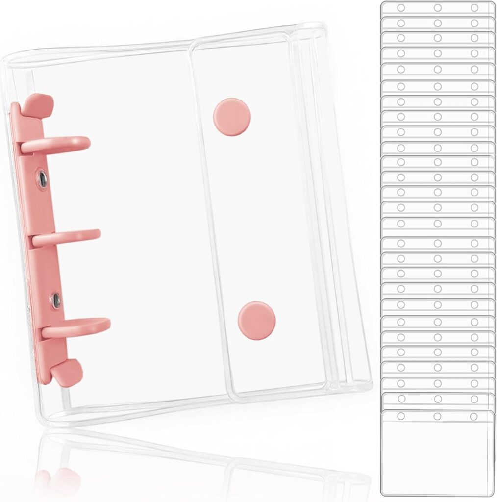 OKAWASI シール帳 透明 A8サイズ レフィル30枚付き