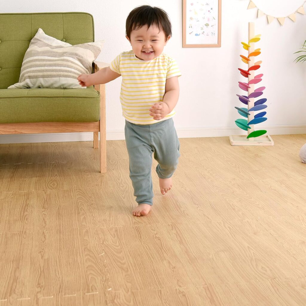 タンスのゲン/じょいふる×じょいふる大判ジョイントマット(木目調)