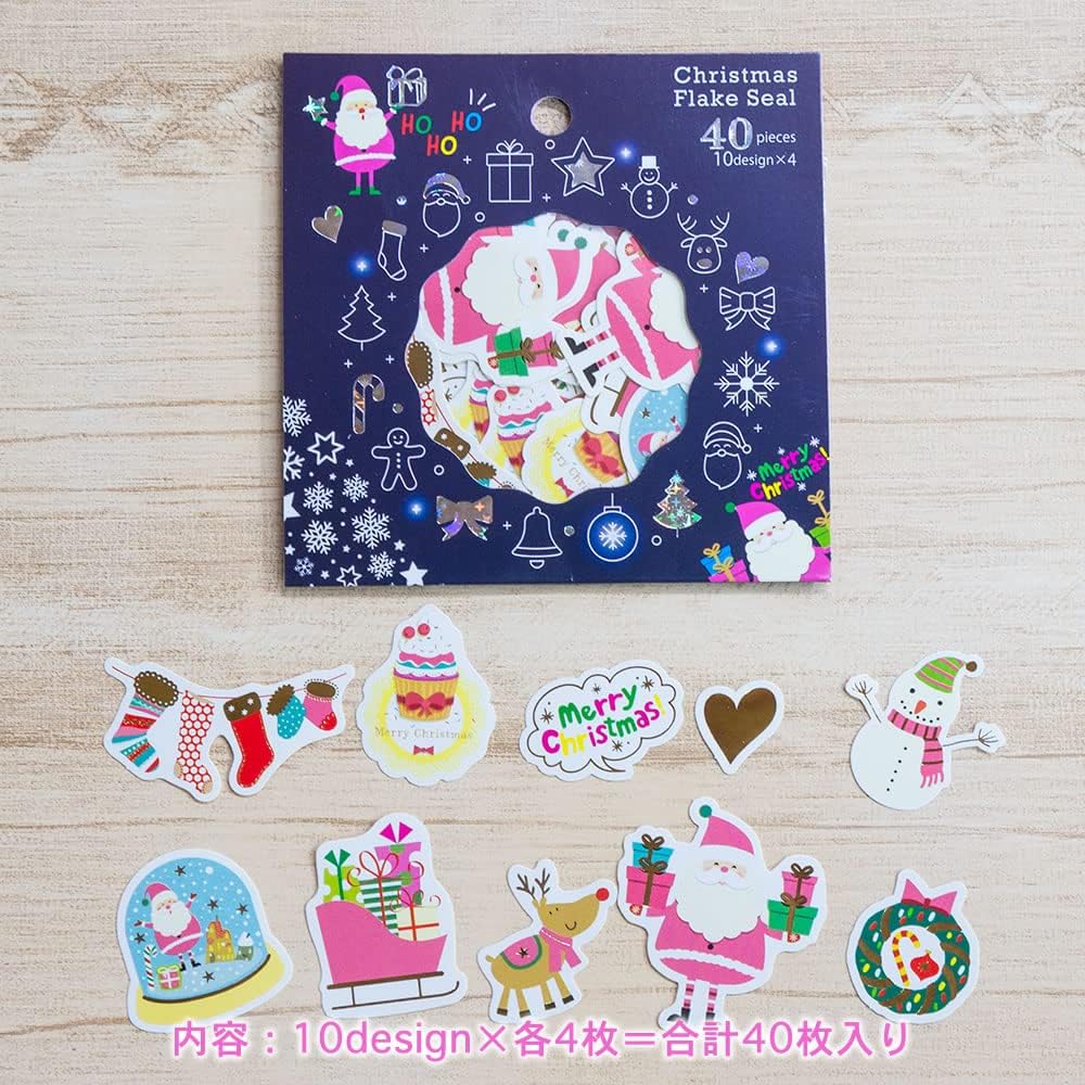 クローズピン クリスマス フレークシール
