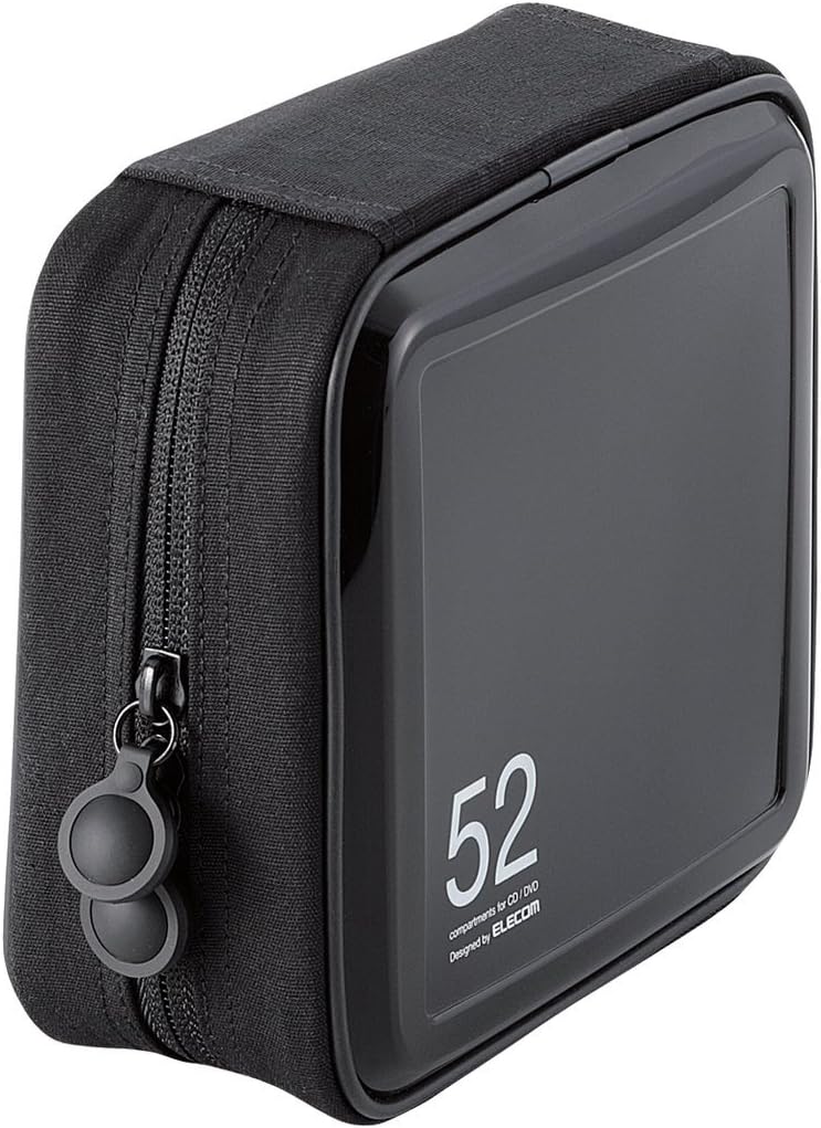 エレコム DVD CDケース セミハード ファスナー付 