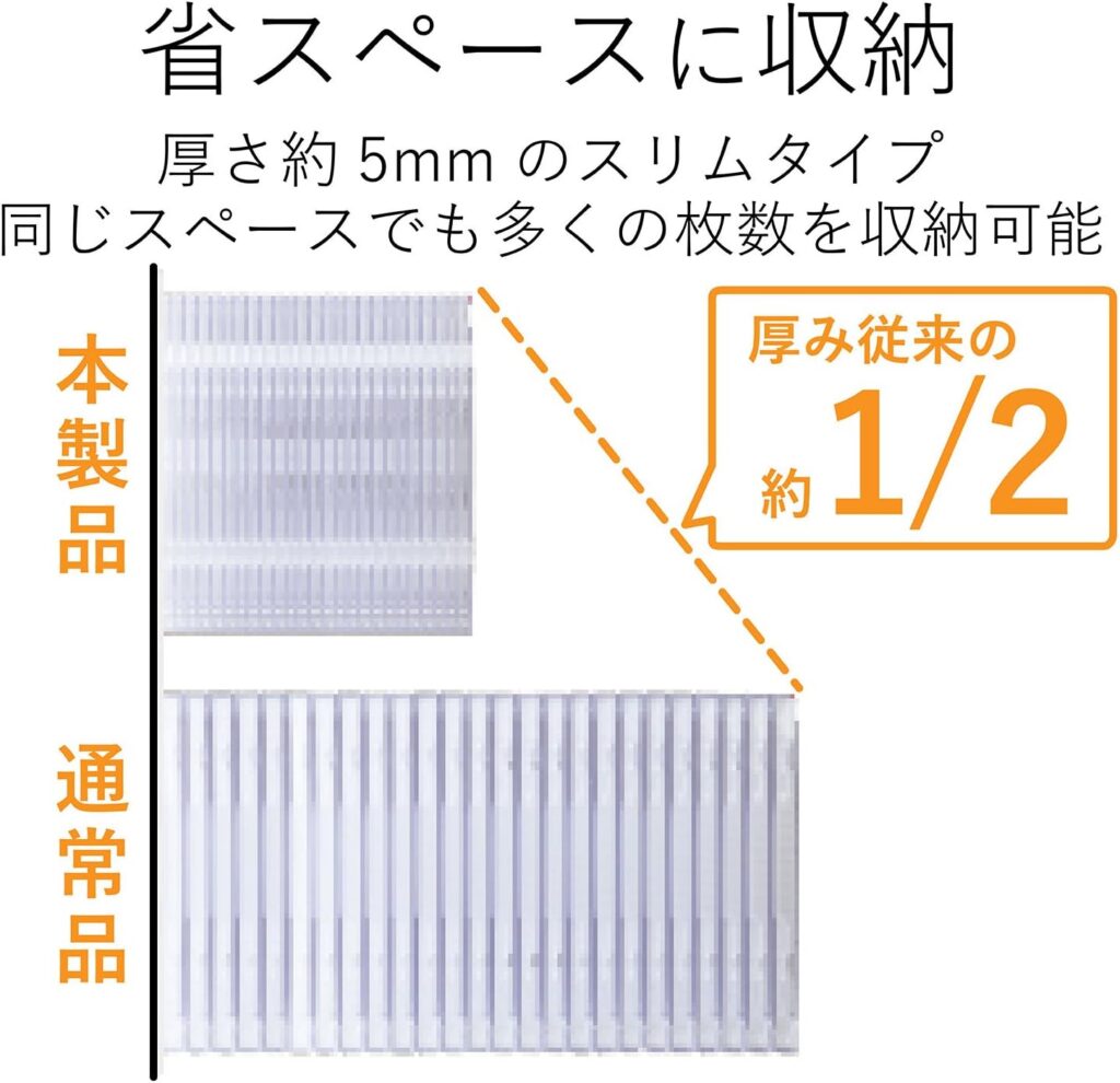 エレコム DVD CDケース プラケース スリム 1枚収納