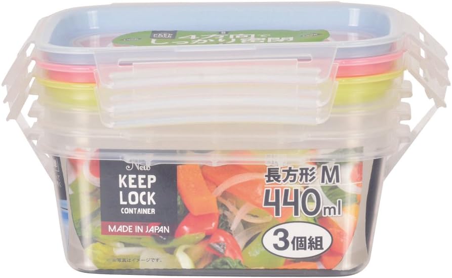 パール金属株式会社/KEEP LOCK（長方形Mサイズ3個組）
