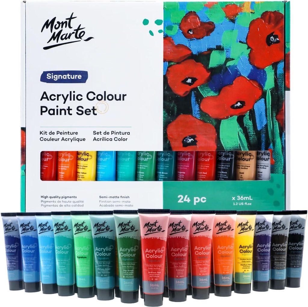 Mont Marte/アクリルペイントセット24色36ml